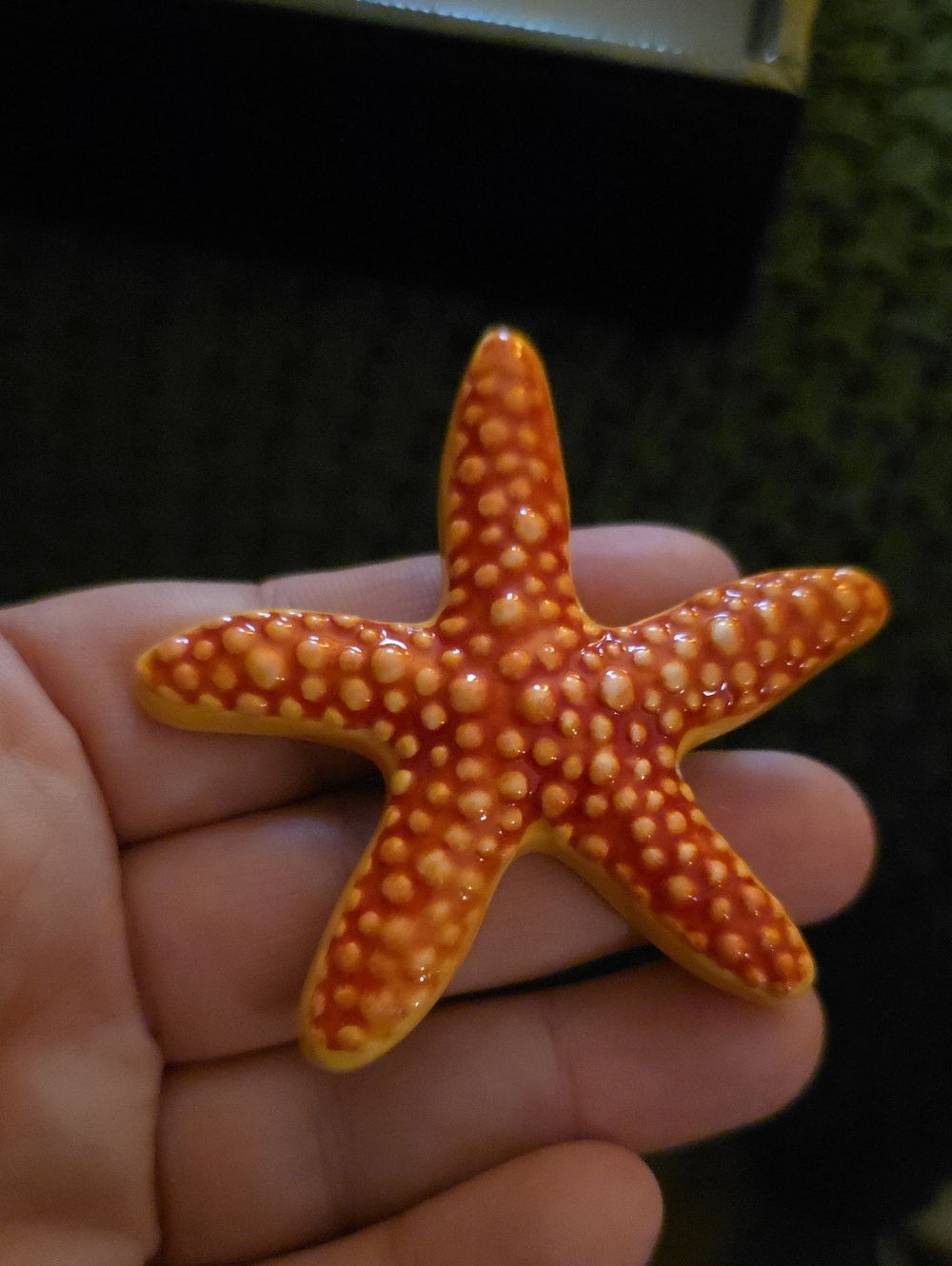Nora Fleming Orange Starfish Mini Attachment